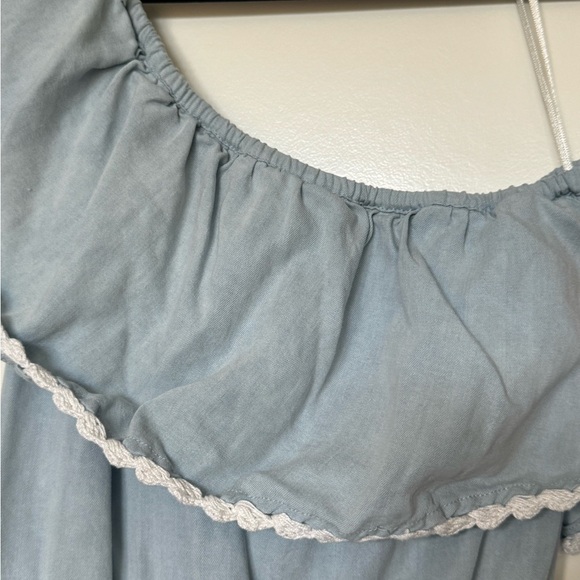 Saylor Haney One Shoulder Ruffle Lace Mini Dress, XS - Picture 9 of 9